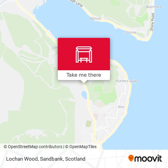 Lochan Wood, Sandbank map