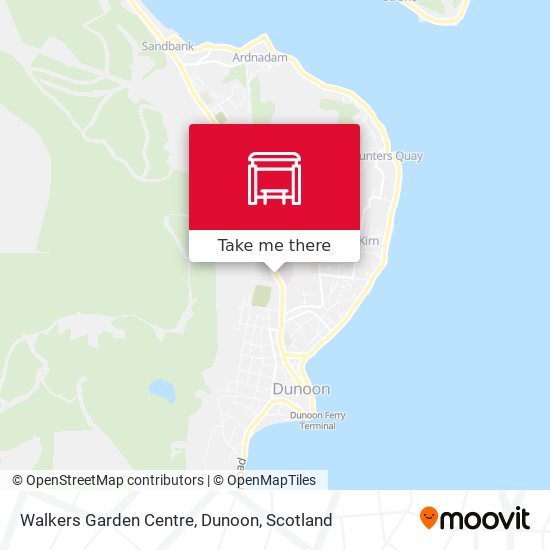 Walkers Garden Centre, Dunoon map