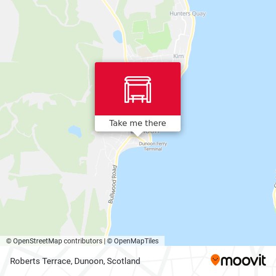 Roberts Terrace, Dunoon map