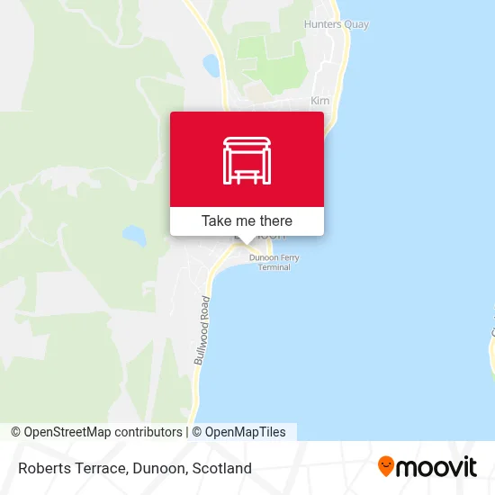 Roberts Terrace, Dunoon map