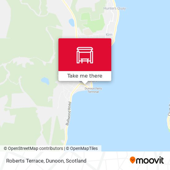 Roberts Terrace, Dunoon map