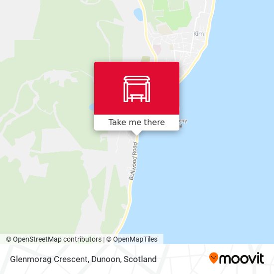 Glenmorag Crescent, Dunoon map