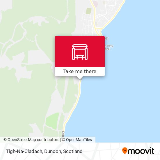 Tigh-Na-Cladach, Dunoon map