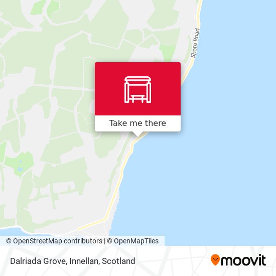 Dalriada Grove, Innellan map