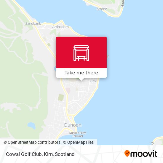 Cowal Golf Club, Kirn map
