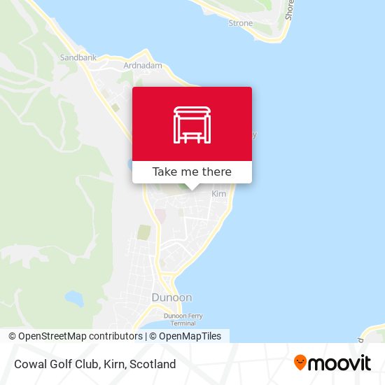 Cowal Golf Club, Kirn map