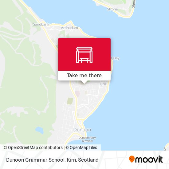 Dunoon Grammar School, Kirn map