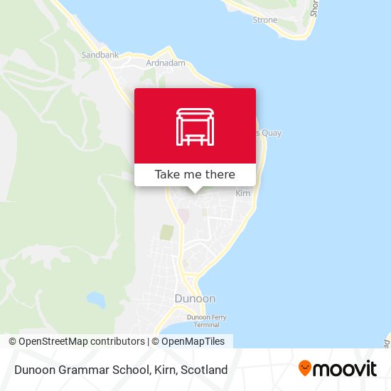 Dunoon Grammar School, Kirn map