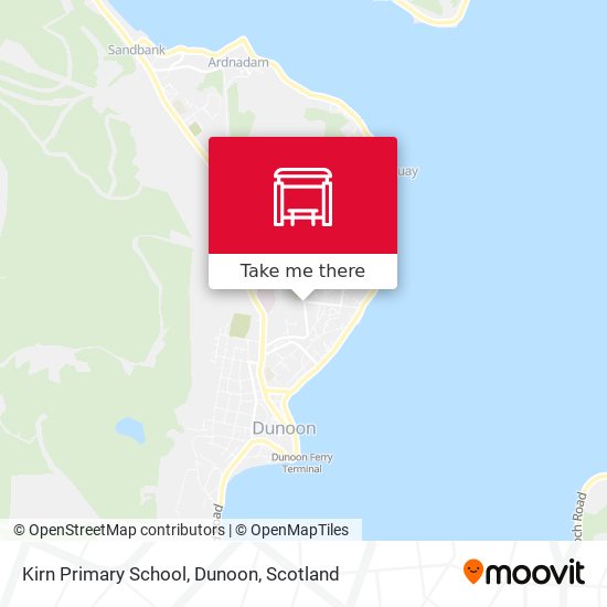 Kirn Primary School, Dunoon map