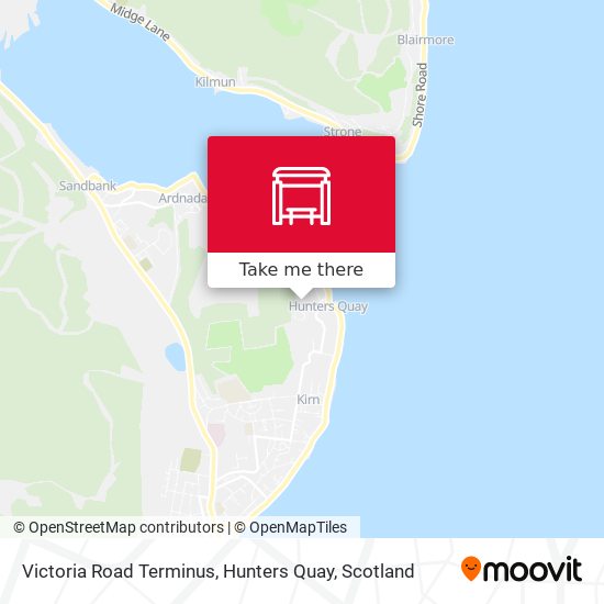 Victoria Road Terminus, Hunters Quay map