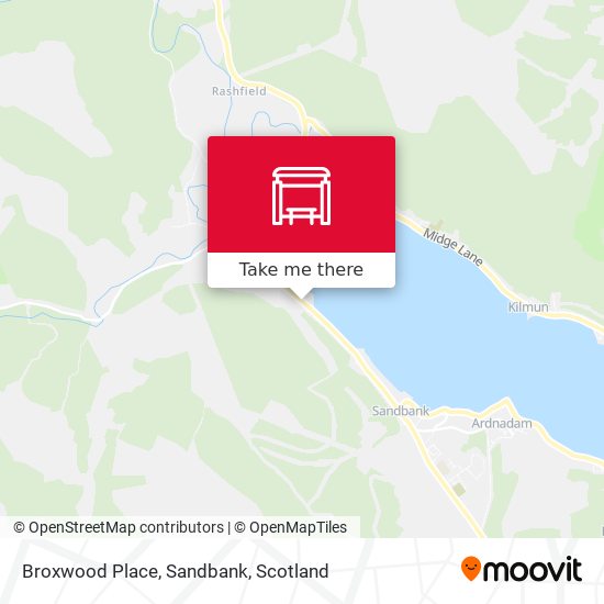 Broxwood Place, Sandbank map
