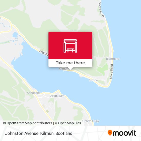 Johnston Avenue, Kilmun map