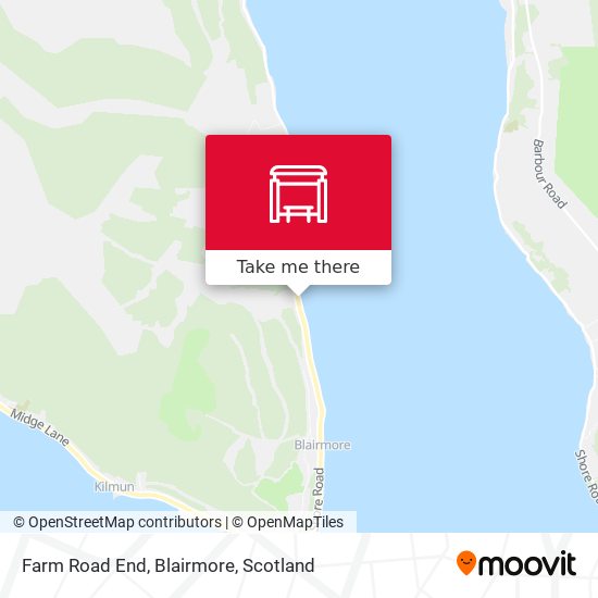 Farm Road End, Blairmore map