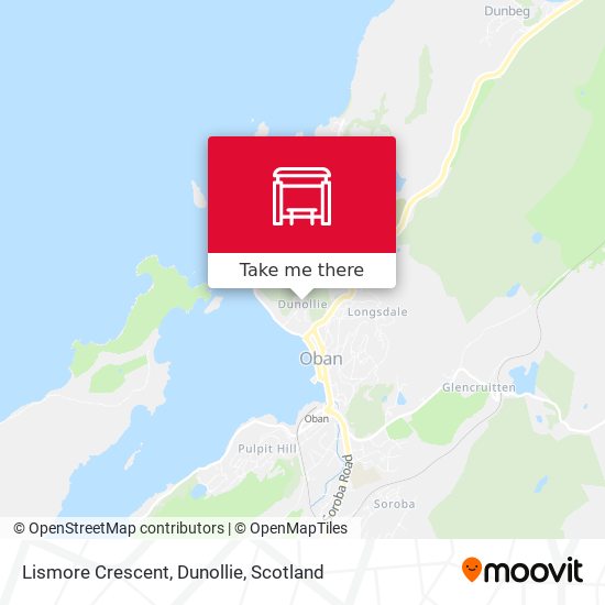 Lismore Crescent, Dunollie map