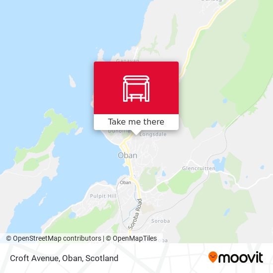 Croft Avenue, Oban map
