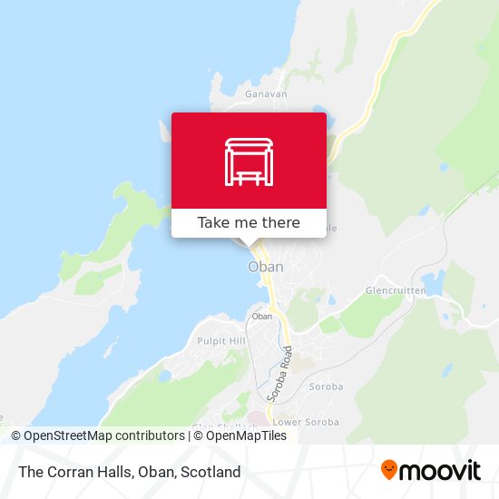 The Corran Halls, Oban map