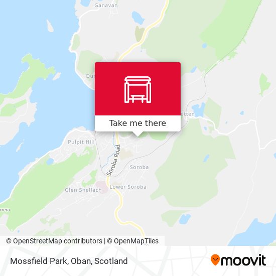 Mossfield Park, Oban map