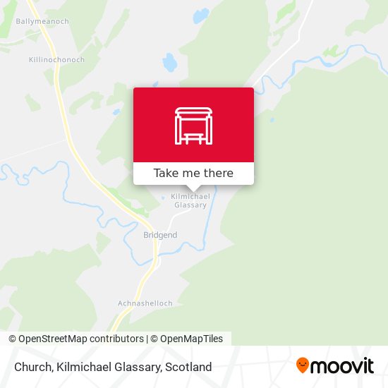 Church, Kilmichael Glassary map