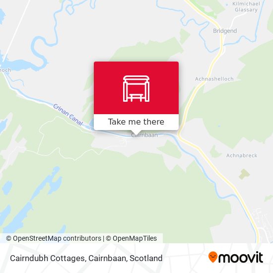 Cairndubh Cottages, Cairnbaan map