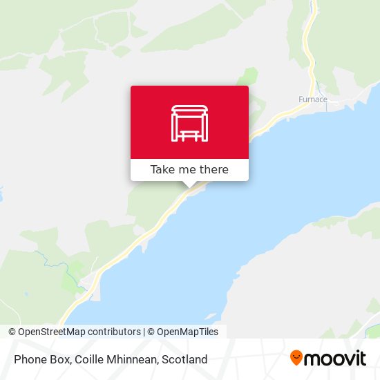 Phone Box, Coille Mhinnean map