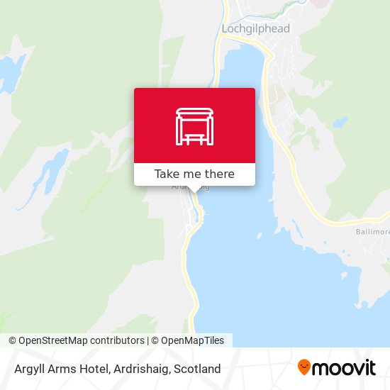 Argyll Arms Hotel, Ardrishaig map