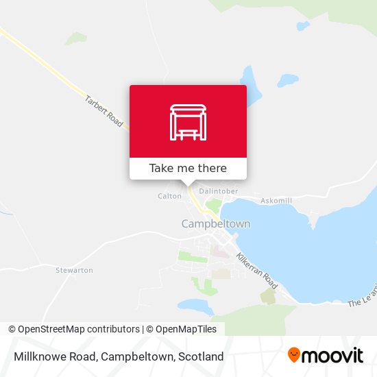 Millknowe Road, Campbeltown map