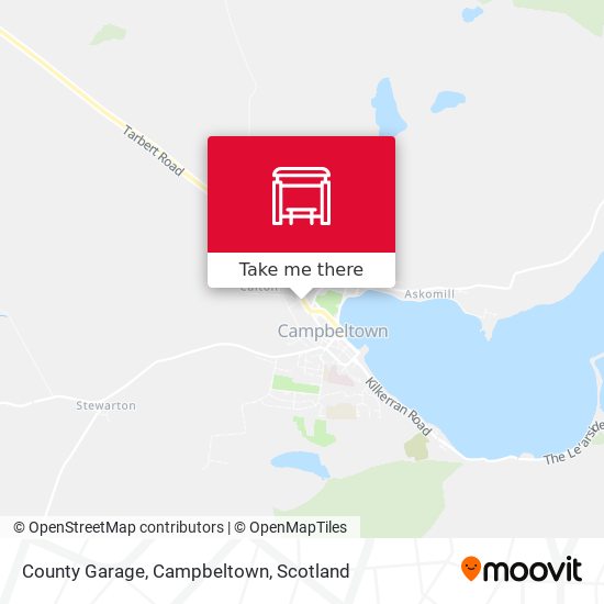 County Garage, Campbeltown map