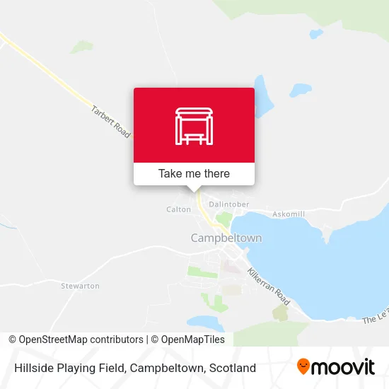 Hillside Playing Field, Campbeltown map
