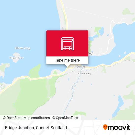 Bridge Junction, Connel map