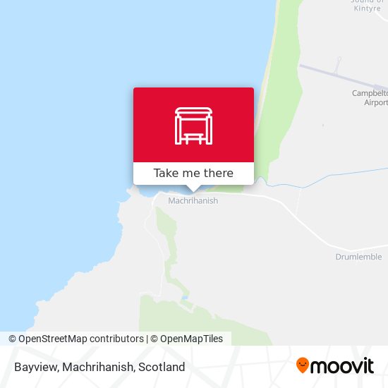 Bayview, Machrihanish map