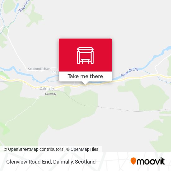 Glenview Road End, Dalmally map