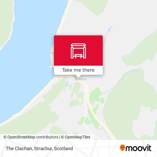 The Clachan, Strachur map