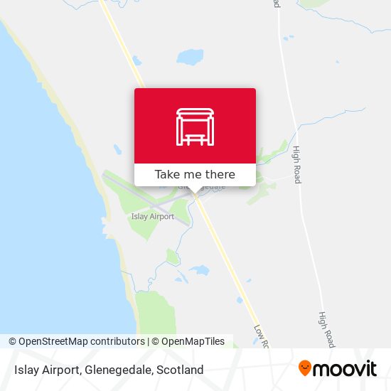 Islay Airport, Glenegedale map
