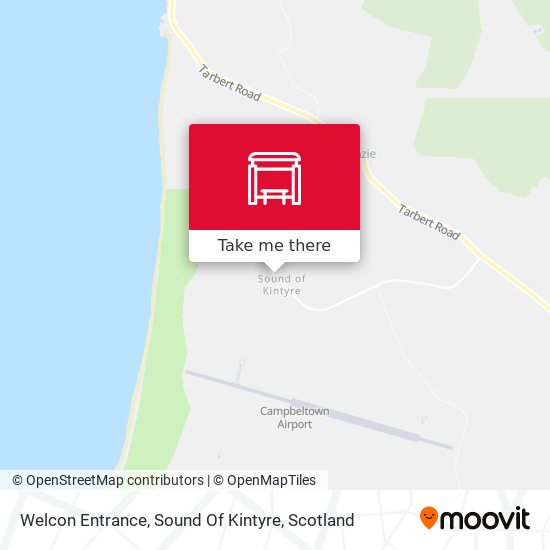 Welcon Entrance, Sound Of Kintyre map