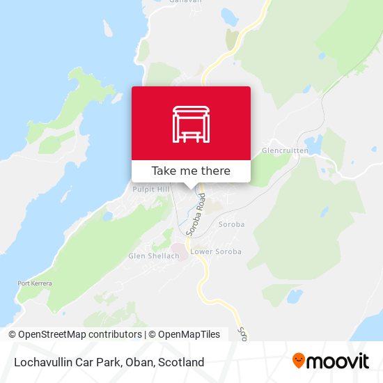 Lochavullin Car Park, Oban map