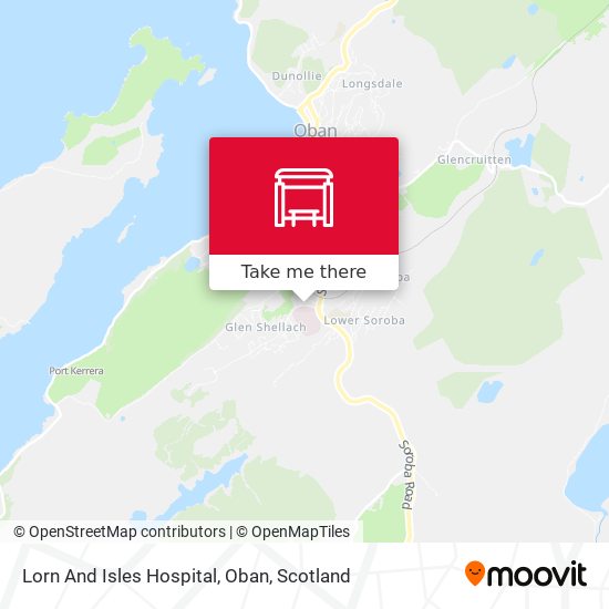 Lorn And Isles Hospital, Oban map