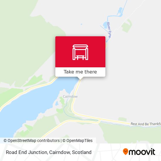 Road End Junction, Cairndow map
