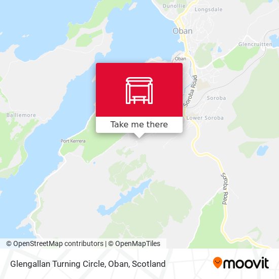 Glengallan Turning Circle, Oban map
