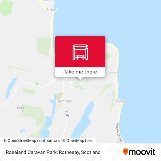 Roseland Caravan Park, Rothesay map