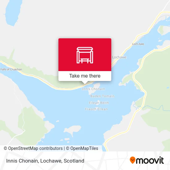 Innis Chonain, Lochawe map