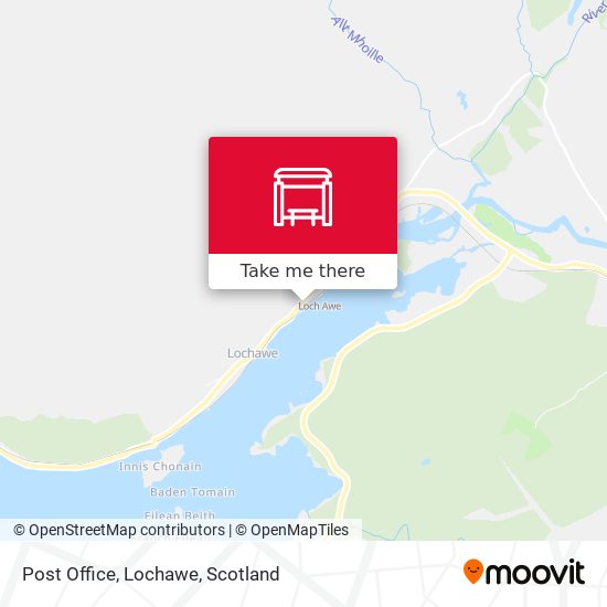Post Office, Lochawe map