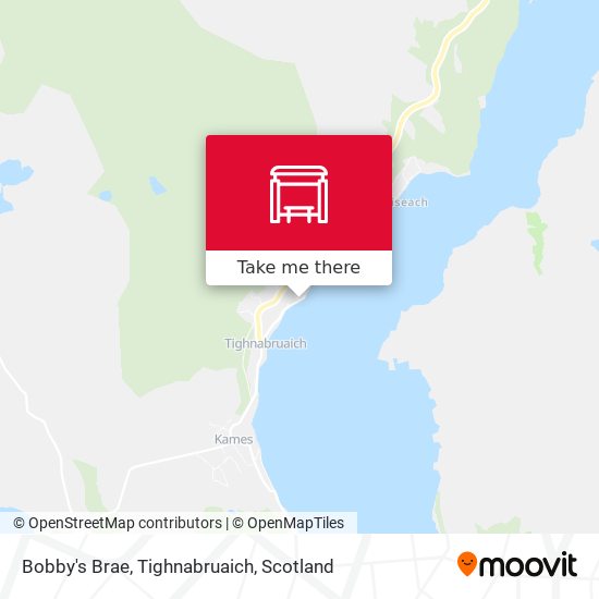 Bobby's Brae, Tighnabruaich map