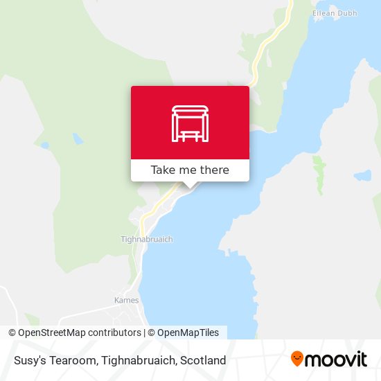 Susy's Tearoom, Tighnabruaich map