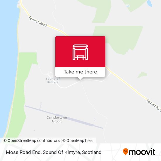 Moss Road End, Sound Of Kintyre map