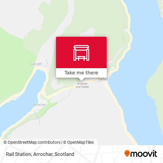 Rail Station, Arrochar map