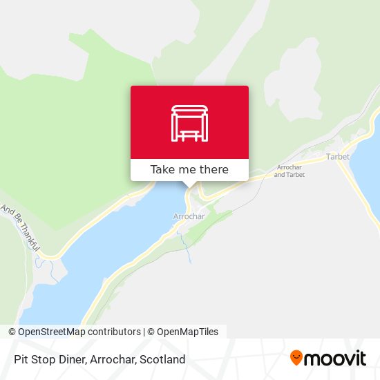 Pit Stop Diner, Arrochar map