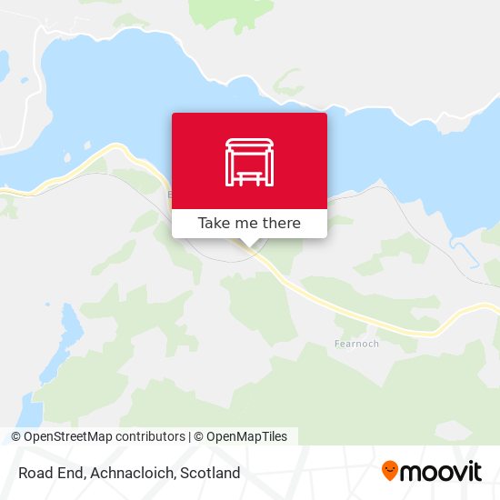 Road End, Achnacloich map