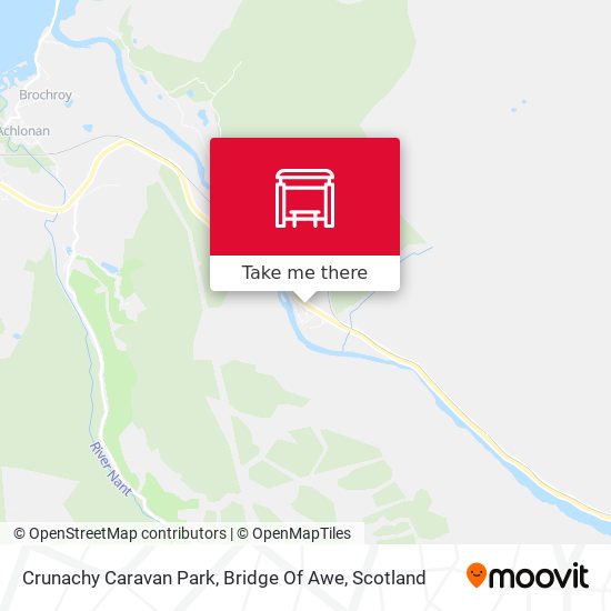 Crunachy Caravan Park, Bridge Of Awe map