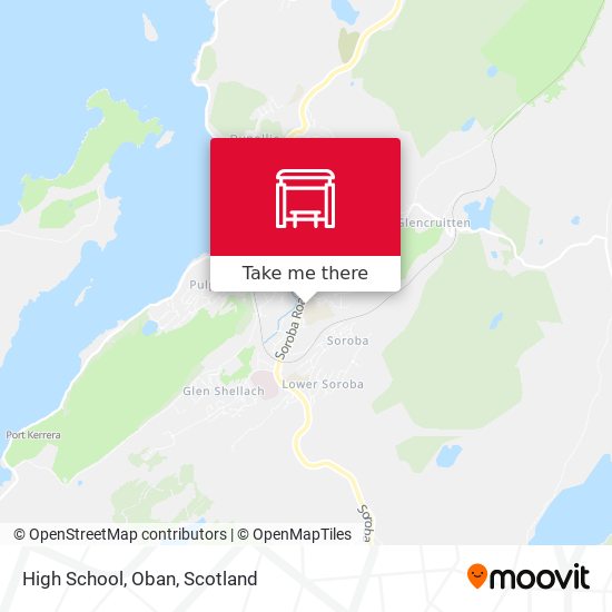 High School, Oban map