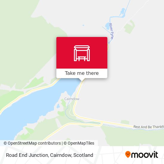 Road End Junction, Cairndow map